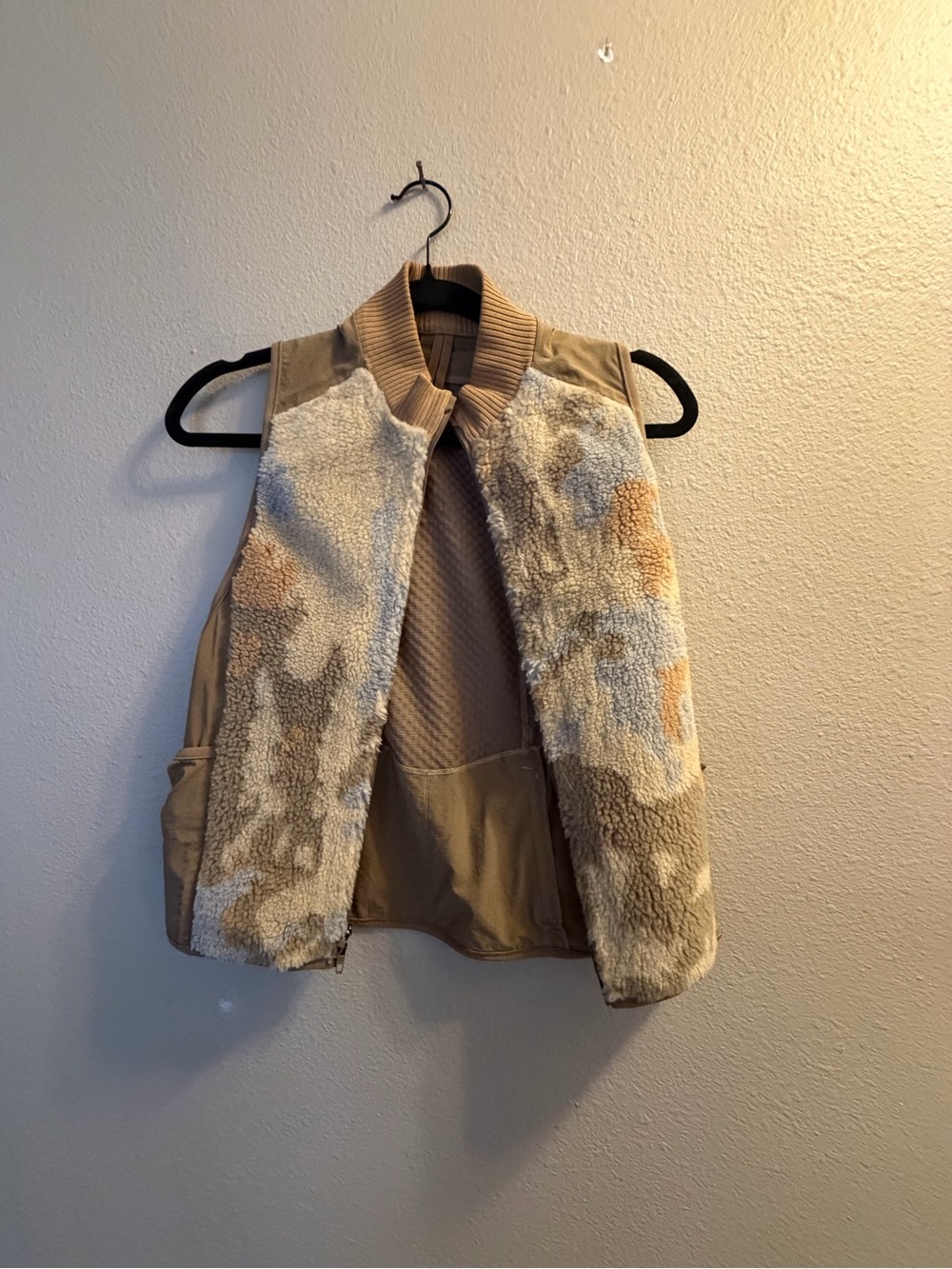 lululemon athletica Neutral Sherpa Vest in Beige and Cream